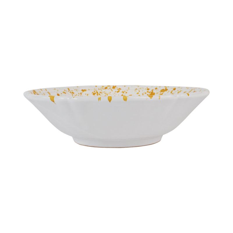 Bol de service AmalFitana Splatter, Jaune