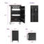 Station de chargement mobile 30 + 2Bay pour Chromebook, tablette et ordinateur portable avec multiprise incluse, assemblage requis - NOIR