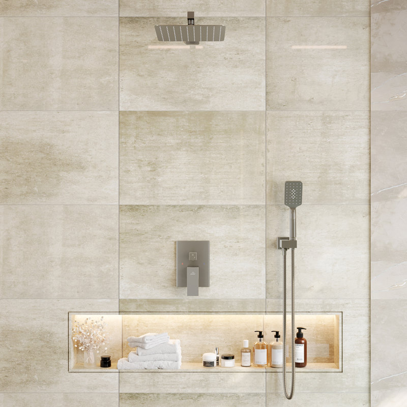 All-In-One Kit with Rough in-Valve, Brushed Nickel
