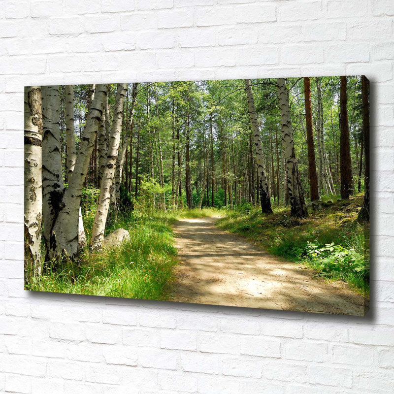 Path In The Forest - Wrapped Canvas Print