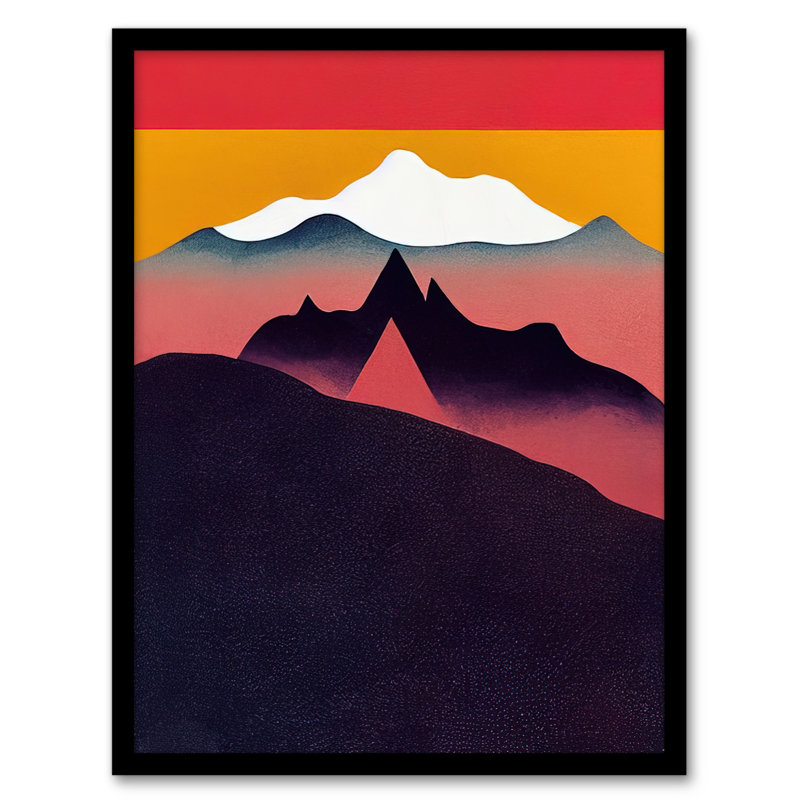 Wild Scottish Mountains Minimalist Scotland Munro Landscape - Single Picture Frame Print