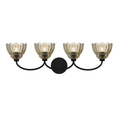 Whitecap 4-Light Mottled Cocoa Vanity Light