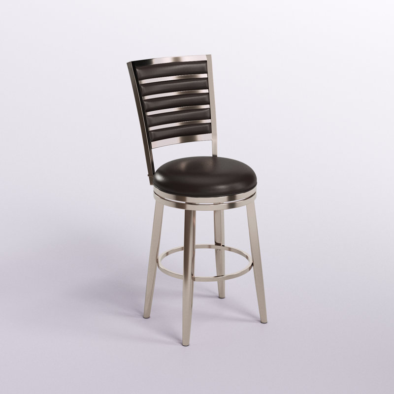 Tabouret de bar et de comptoir Chandace, Noir, Tabouret de comptoir (siège d'une hauteur de 26 p