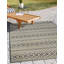 Tapis intérieur / extérieur rectangulaire en polypropylène marocain noir / beige Jersy-1952788646
