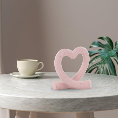 Modern Love Line Tabletop Ornament Pink