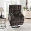Fauteuil inclinable électrique Brown Power Lift avec chauffage et massage