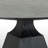 Oak Round Stone Top Solid Wood Base Dining Table-120797330