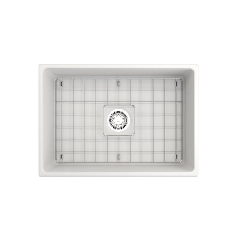 27'' L Kitchen Sink, Matte White