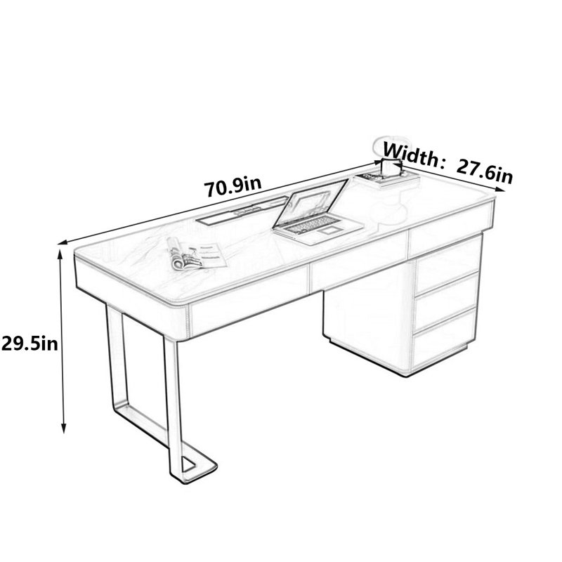 Jenson, 29.5" H x 70.9" W x 27.6" D