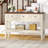 47in Farmhouse Narrow Console Table, Entryway Sofa Table with Drawers & Bottom Shelf