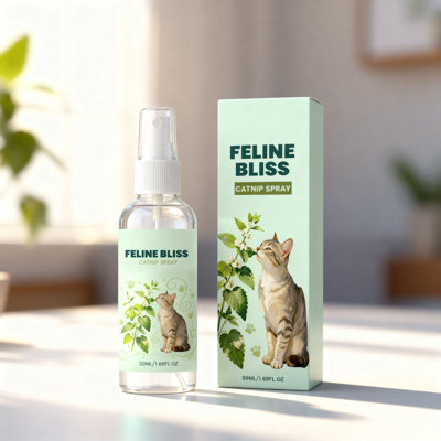 Furnishing agent 50ml Catnip Spray Long-lasting  Soothes Anxiety Boosts And Promotes Activity  Natural Herbal  Suitable For Multiple Scenarios.
