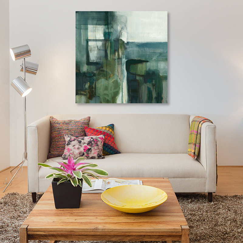 «Geometric», reproduction sur toile, H 48 po x l 48 po x P 1,5 po, Pas de tapis, Toile tendue