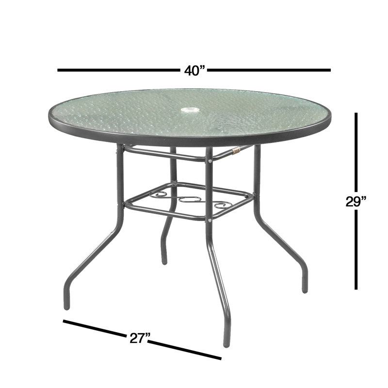 Simonska 4 - Person Patio Dining Set with Round Table