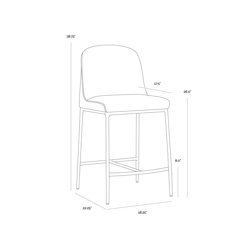 Tabouret de comptoir Nestor - Meg Rust, 26