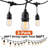 2-Pack 48 FT 24-Bulb Plug-In Outdoor Standard LED String Light Shatterproof Weatherproof Connectable Total 96 FT