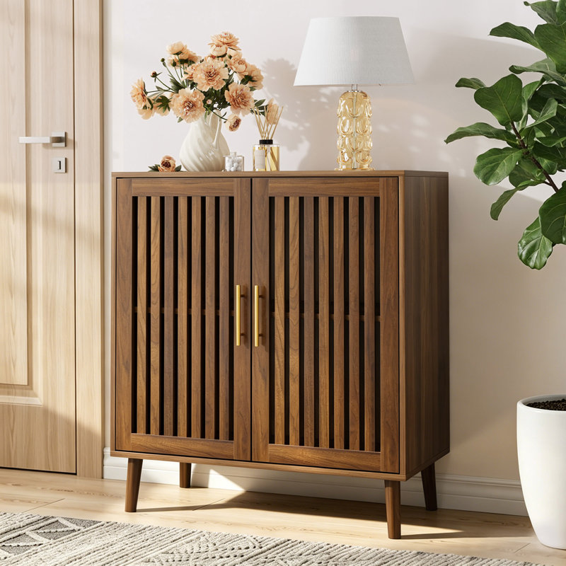 Buffet avec rangement en noyer 31,5 po