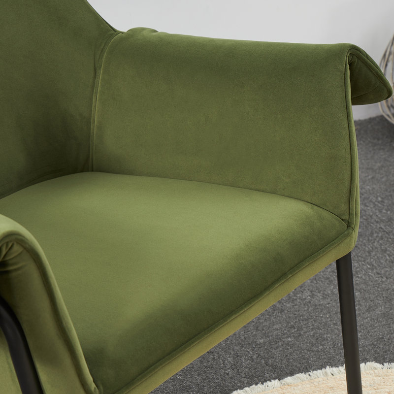 Maraia Upholstered Armchair, Olive Green