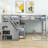 Hoople Twin over Full L-Shaped Wood Bunk Bed With 3 Drawers, Ladder and Stair-1007732100