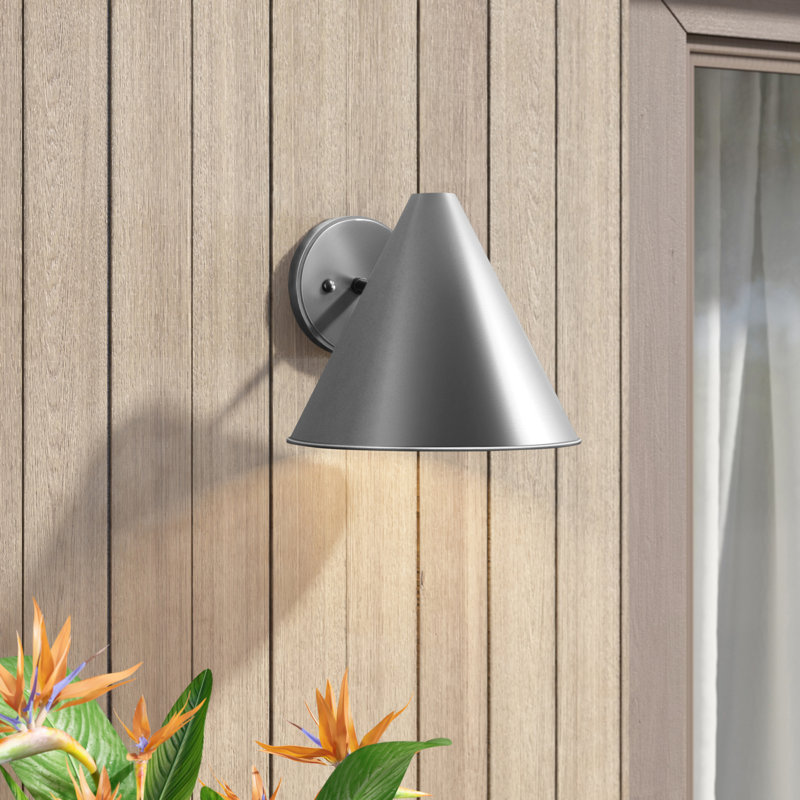 Dedmon Wall Light, Satin Aluminum, No