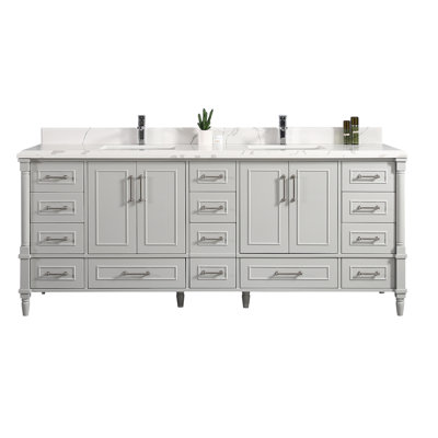 Ensemble de meuble-lavabo double 84 po Flavell