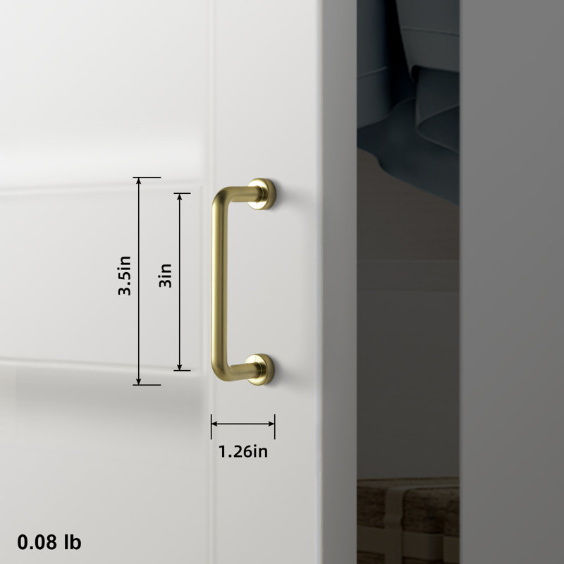 3" Centre Bar/Handle Pull Multipack, Brushed Gold
