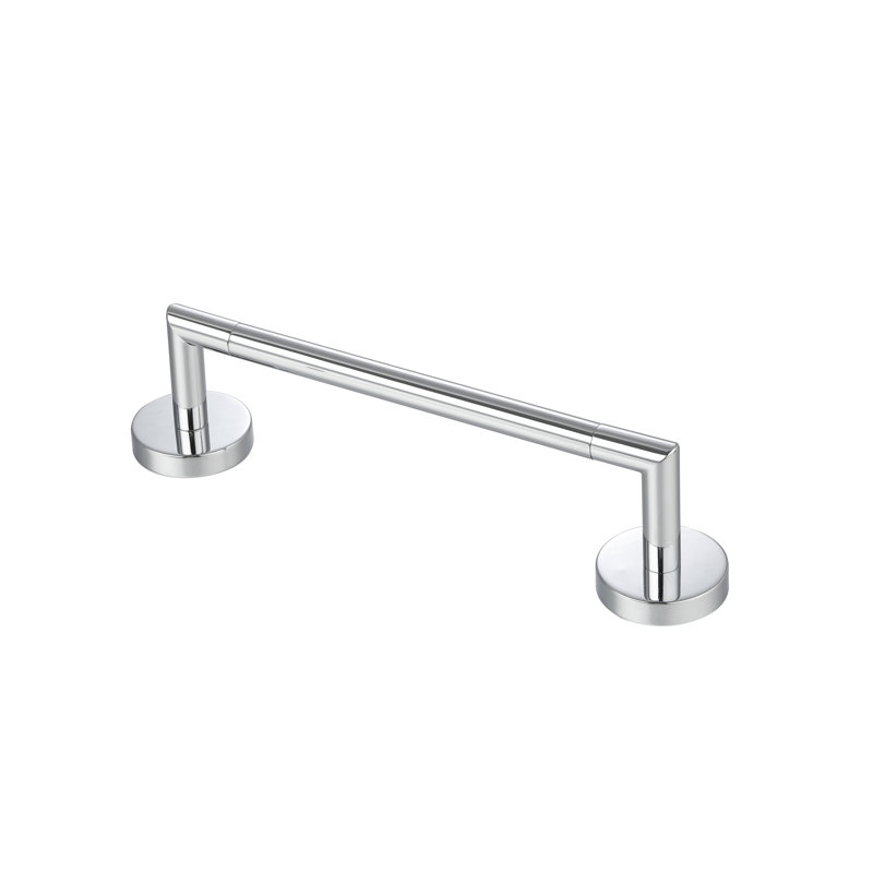 Utopia - Single Towel Bar, Polished Chrome, 2.83" H x 11.22" W x 2.83" D