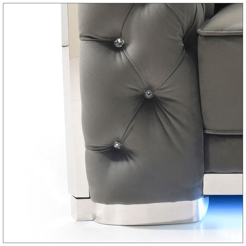 Causeuse Chic, Gris