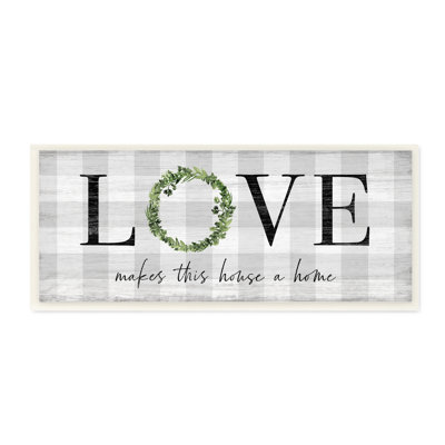 «Love Makes House Home», art textuel