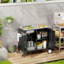 Outdoor Grill Cart with Sink and Storage Cabinet, Weather-Resistant Grill Table