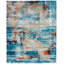 Abstract Area Rug in Blue-692363421