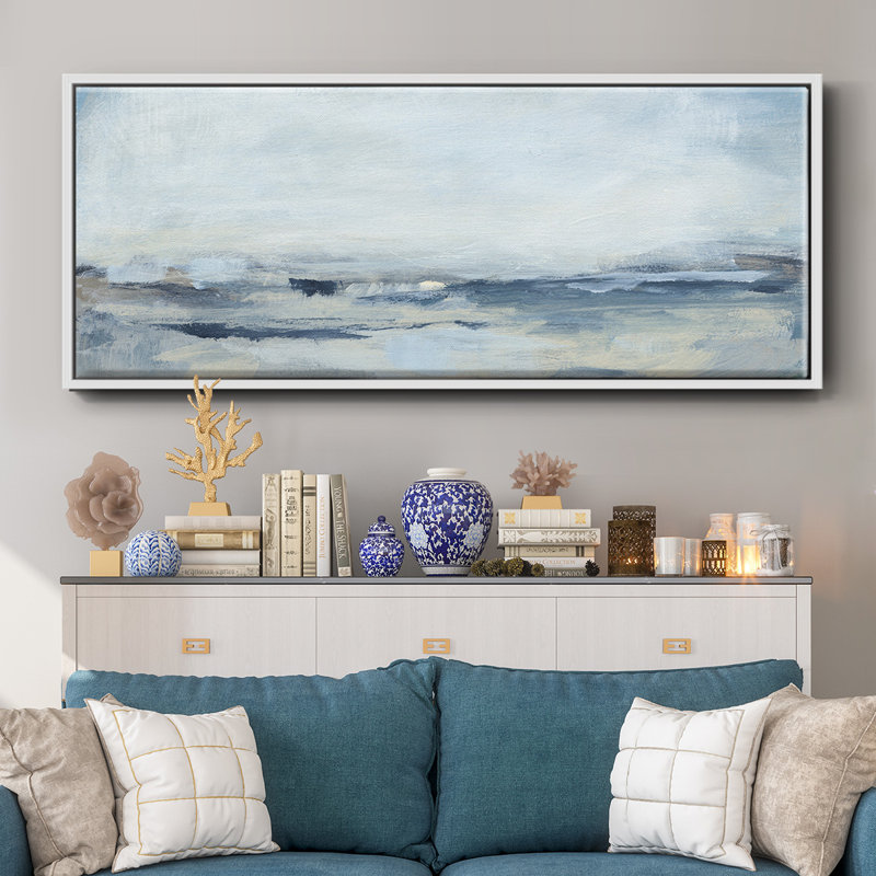 Sailing I- Framed Canvas, 24" H x 60" W