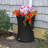 Good Ideas Impressions 50 Gal Nantucket Rain Barrel Planter, Black (4 Pack)