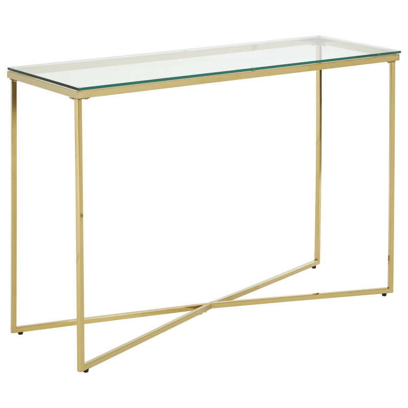 Redd 120cm Glass Top Console Table