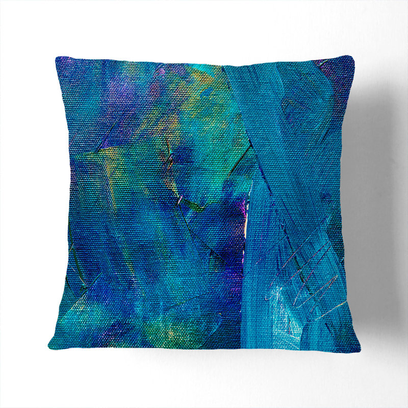 Abstract Square Throw Cushion, Stone, 55 x 55 cm