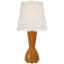 Thomas O'Brien Jess 29" Table Lamp in Crackled Sienna with Linen Shade
