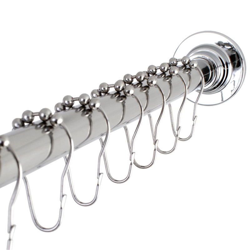 Tringle à rideau de douche réglable avec anneaux de 60 à 72 pouces Kingston Brass Edenscape, Chrome