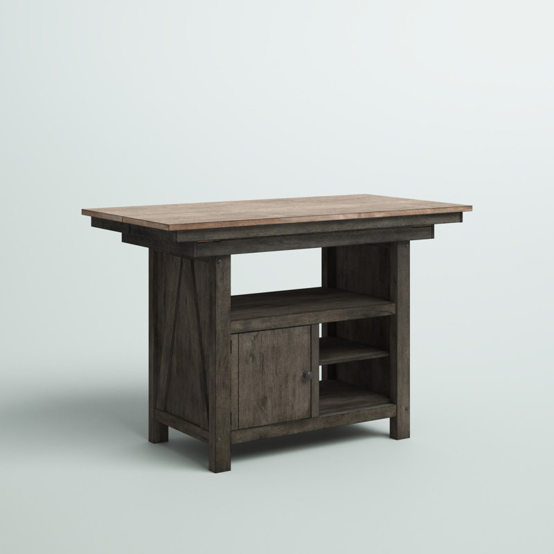 Amelya Wood Kitchen Island