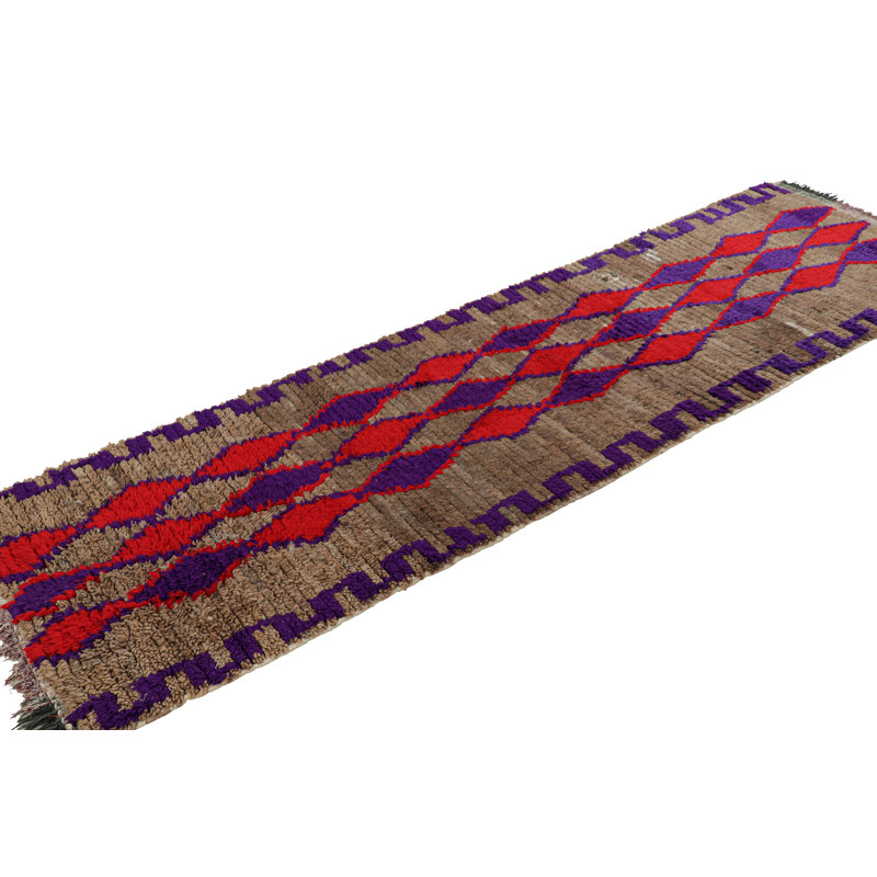 Hand Knotted Wool Geometric Area Rug