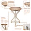 Table de bout Kiel Rustic Farmhouse Cottage Core