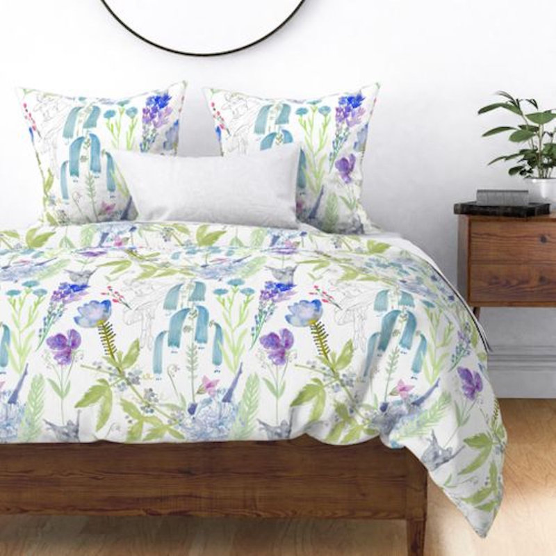 Dunham Sateen Duvet Cover, King Duvet Cover, White