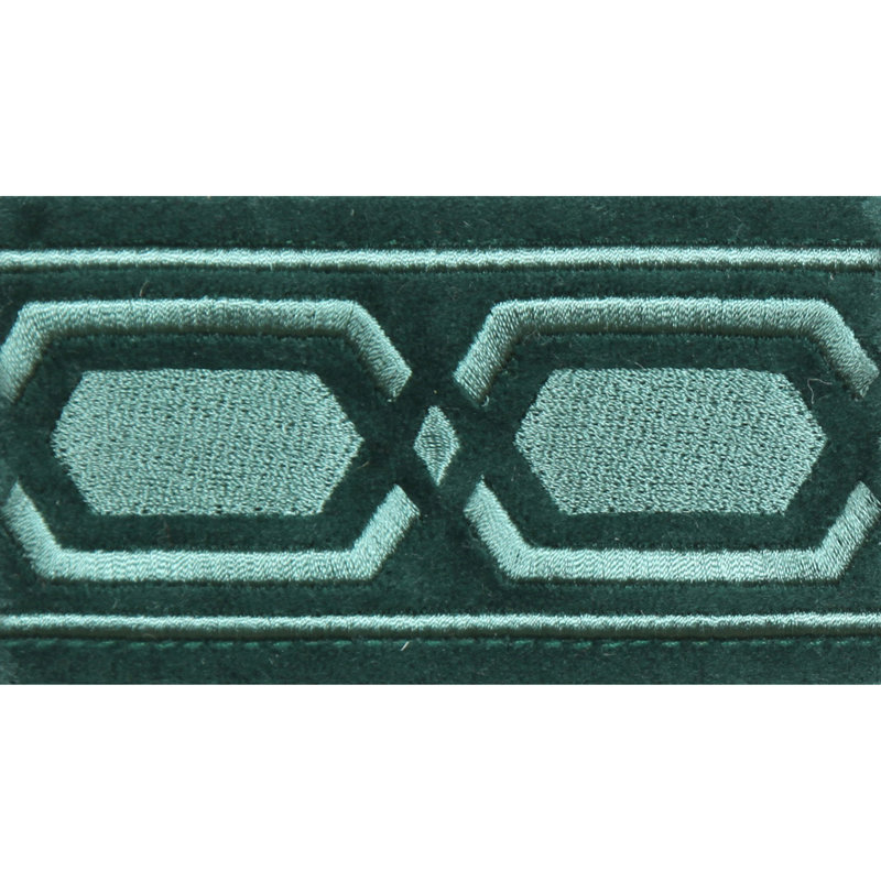 Tissu Roman Key, Vert foncé