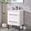 Grasmick 24''White Free-Standing Single Bathroom Vanity Set With 2-Drawers