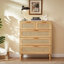 Sumayah Five-drawer Chest Of Drawers With Natural Rattan Doors