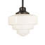 13" Wide Revival Schoolhouse Tiered Globe Pendant