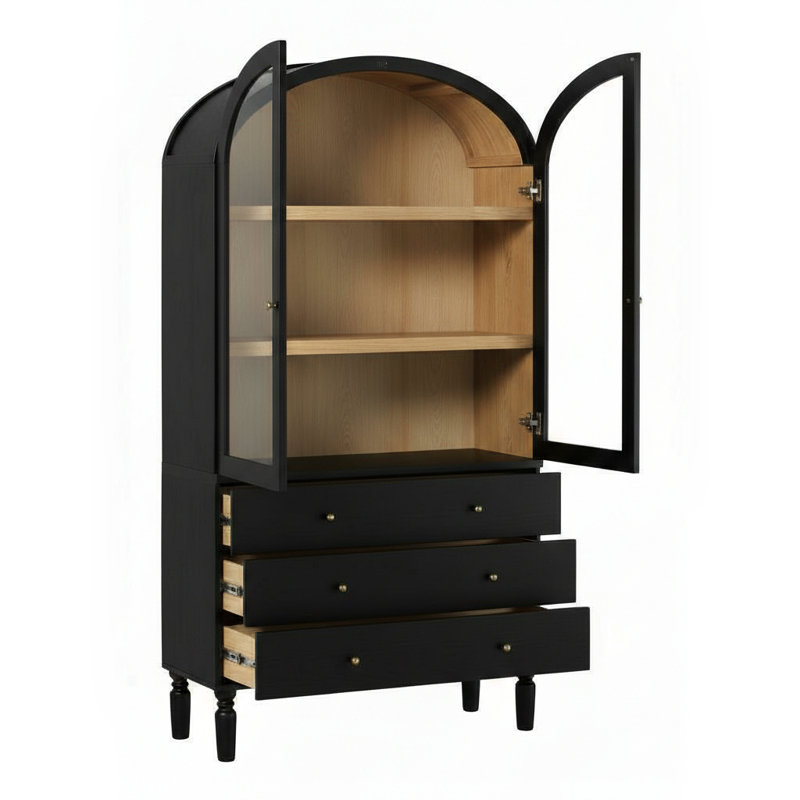 Bibliothèque moderne Holzhauer, Noir