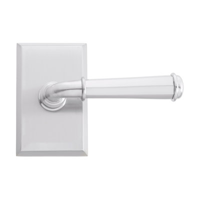 Bravura 840-G1 St. Charles Passage Lever on Beveled Rectangular   Rose in Satin Nickel