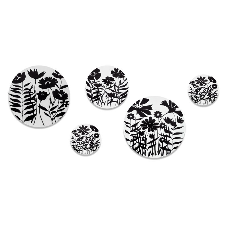 Fleurs noires et blanches II