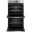 Cafe 30" Smart Built-in Convection Double Wall Oven with In-Oven Camera and Voice-to-Open/Push-to-Open Door in Platinum Glass