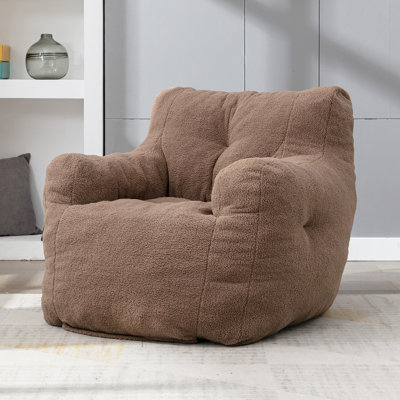 Soft Teddy Fabric Bean Bag Chair