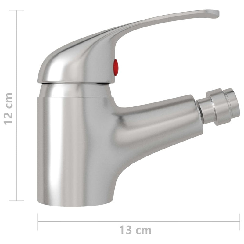 Lebel Single Handle Vertical and Horizontal Bidet Tap, Silver